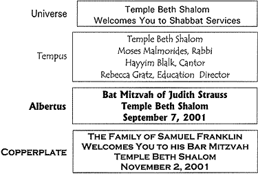  [font samples] 