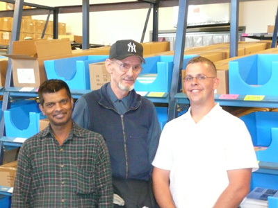 Rich Colburn, Charles Ingra, and John Baijnath (right to left)