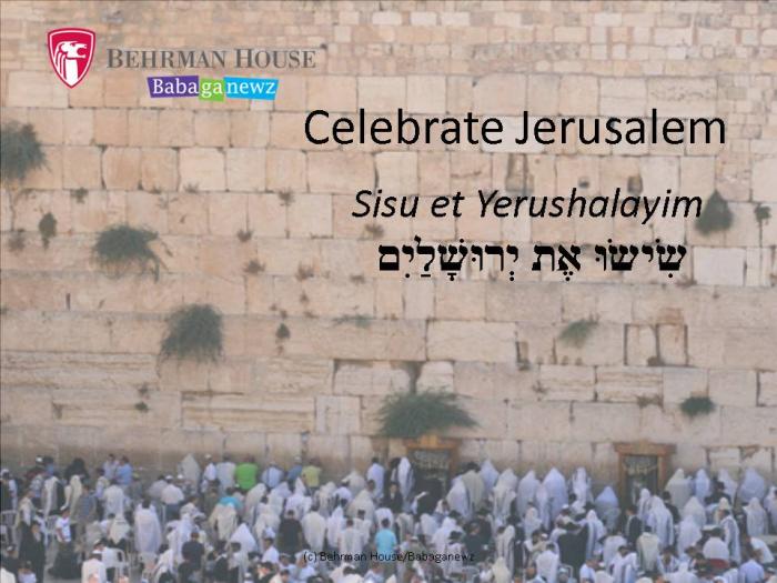 Celebrate Jerusalem PowerPoint