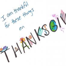 Thanksgiving Art Message