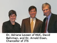 Adriane Leveen HUC David Behrman Arnold Eisen JTS Chancellor Prophets Wife Book Launch